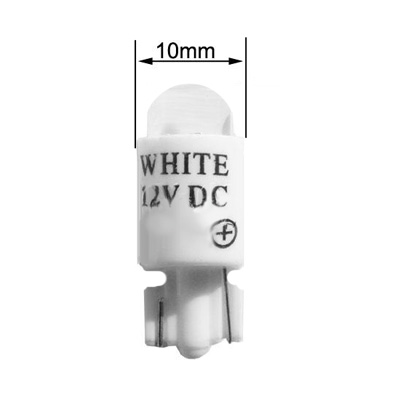 LED Lamp for Illuminated Push Button Switch, 12V, WHITE
