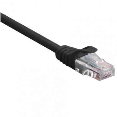 PATCH кабел CAT-5E, UTP AWG24, 2 м, CCA, ЧЕРЕН