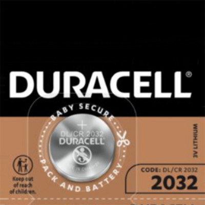 DURACELL button lithium battery CR2032 / 2032 / DL2032/3V, pack of