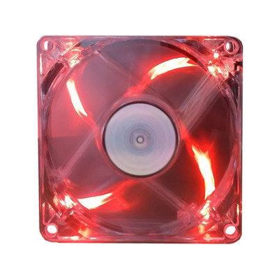 Fan DEEPCOOL 80x80x25 HB, Red LED /XFAN 80L/R