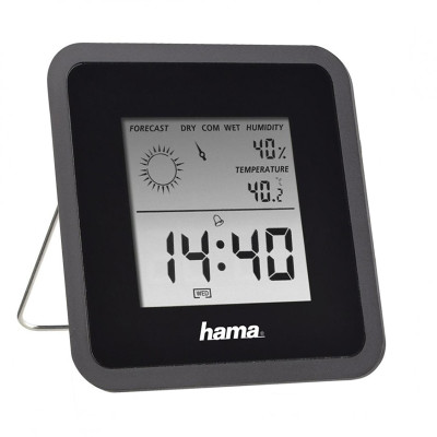 HAMA Thermometer, Hygrometer TH-50 Black /186370