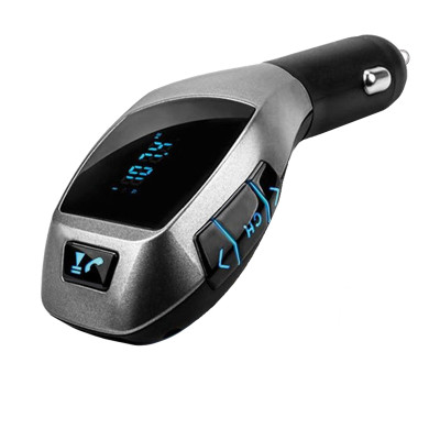 Bluetooth FM Transmitter, USB/Aux/mSD, LED /X5