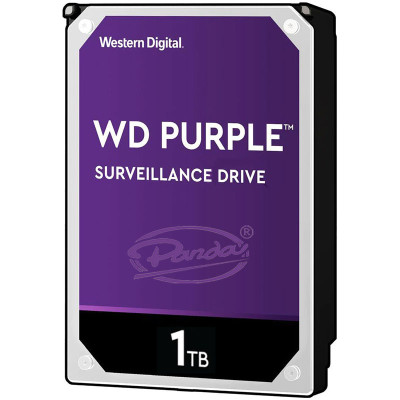 HDD 3.5“ 1TB WD Purple AV, SATA-3, 5400rpm, 64MB, for video surveillance