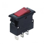 Image of Miniature Circuit Breaker, rocker switch, illuminated 10A/250VAC