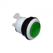 Image of Arcade Game Button Switch M28, OD:33 mm, (ON)-ON, 6A/250VAC, WHITE/GREEN