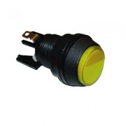 Image of Arcade Game Button Switch M24, OD:33 mm, (ON)-ON, 6A/250VAC, YELLOW