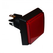 Image of Arcade Game Button Switch M24, 50x50 mm, (ON)-ON, 6A/250VAC, RED