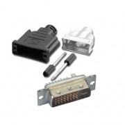 Image of Connector DVI (24+5), male, cable type
