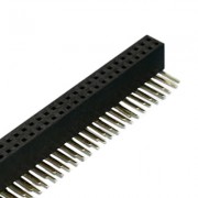 Image of Female Header 2.54 mm, 2x10P, PCB type angled 90°
