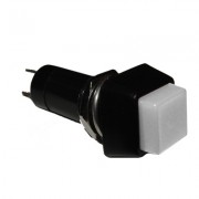 Image of Push Button Switch M12, 15x15 mm, OFF-ON, SPST, Latching, 1A/250VAC, WHITE