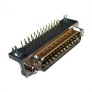 Image of D-SUB 25P, male, PCB type, angled 90°