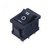Image of Rocker Switch 19x13 mm, 3P ON-OFF-ON, 6A/250VAC