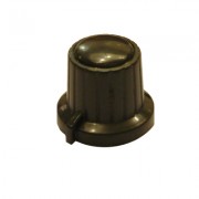 Изображение за Копче за потенциометър 18x15.5/Ф6 мм, ABS, ЧЕРЕН 