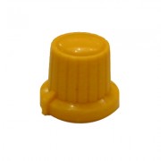 Изображение за Копче за потенциометър 18x15.5/Ф6 мм, ABS, ЖЪЛТ 