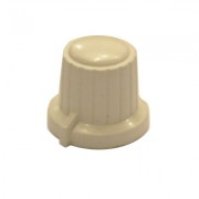 Изображение за Копче за потенциометър 18x15.5/Ф6 мм, ABS, БЯЛ 