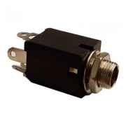 Image of 6.3 mm JACK 5P, female ST, panel type, PVC, switched 