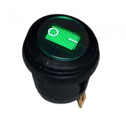 Изображение за Ключ кобиличен светещ влагозащитен Ф20 мм, 3P ON-OFF, 6A/250VAC, ЗЕЛЕН