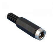 Image of DC Power Jack male, cable type, (5.5x2.1 mm)