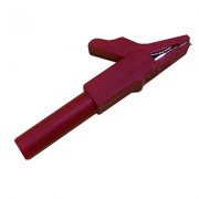 Image of Crocodile Clip, 56 mm, banana type, RED 