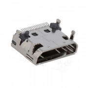Image of Connector mini HDMI 19P, female, angled 90°, SMT