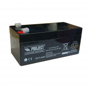 Image of Sealed Lead Acid Battery, 12V/3.4Ah, general purpose