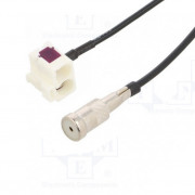 Изображение за Преход авто антена FAKRA женски/ISO женски, RNS-E, кабел 0.23 м