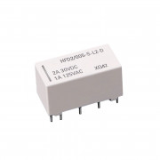 Image of Latching Relay HFD2/024-M-L2, 24VDC, 1A/125VAC, 3A/30VDC, DPDT