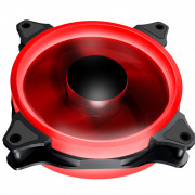 Image of Fan Makki 120x120x25 HB, Red LED Double Ring