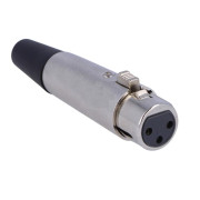 Image of XLR 3P, female, cable type
