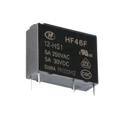 Image of Relay HF46F/12-HS1, 12VDC, 5A/250VAC, SPST