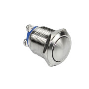 Image of Push Button Switch M19x20mm, OD:22 mm, OFF-ON, SPST, Latching, 1A/250VAC, dome