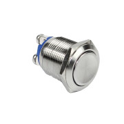 Image of Push Button Switch M19x20mm, OD:22 mm, OFF-ON, SPST, Latching, 1A/250VAC, flat