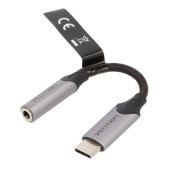 Изображение за Кабел 3.5 мм женски 3P, USB C мъжки (Ф3.5 мм) Cu, 0.1 м