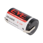 Image of Lithium Cylindrical Battery EVE, D (ER34615CNR), 3.6V, Li-SOCI2
