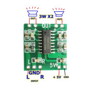 Image of Stereo audio amplifier PAM8403, Class D 2x3W