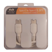 Изображение за Кабел USB C мъжки, USB C мъжки VQ-D88, 3.0A, 1 м, БЯЛ