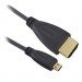 Кабел HDMI 19 мъжки, HDMI micro 19 мъжки, 1.4V, 3 м