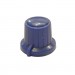 Копче за потенциометър 18x15.5/Ф6 мм, ABS, СИН 