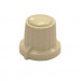 Копче за потенциометър 18x15.5/Ф6 мм, ABS, БЯЛ 