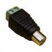 RCA female, cable type, METAL and PVC, screw terminal