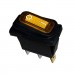 Illuminated Waterproof Rocker Switch 28x11 mm, 3P ON-OFF, 15A/250VAC, YELLOW 