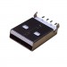 Съединител USB-A мъжки, платков ъглов, SMT