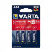 Батерия VARTA LONGLIFE MAX POWER, AAA (LR03), 1.5V, алкална