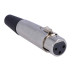 XLR 3P, female, cable type