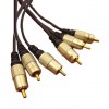 Cable 3x RCA male, 3x RCA male (OD:6 mm+2xOD:4 mm) CCS METAL, 5 m