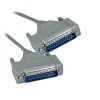 Cable DB25 male, DB25 male, RS-232, 1.8 m