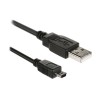 USB Cable A male, mini 5P male, 1.8 m, BLACK