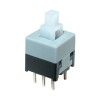 Push Button Switch PCB 8.5x8.5 mm, H:5.5 mm, 6P, 2x (ON)-OFF, 0.1A/30VDC