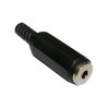 3.5 mm JACK, female ST, cable type, PVC