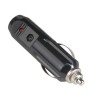 Car Lighter Plug, male, cable type fused, LED